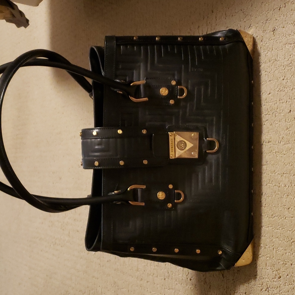 Black Versace bag
